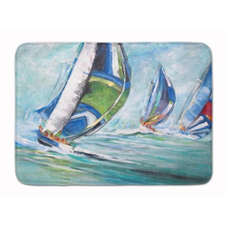 Carolines Treasures Boat Race Machine Washable Memory Foam Mat JMK1030RUG